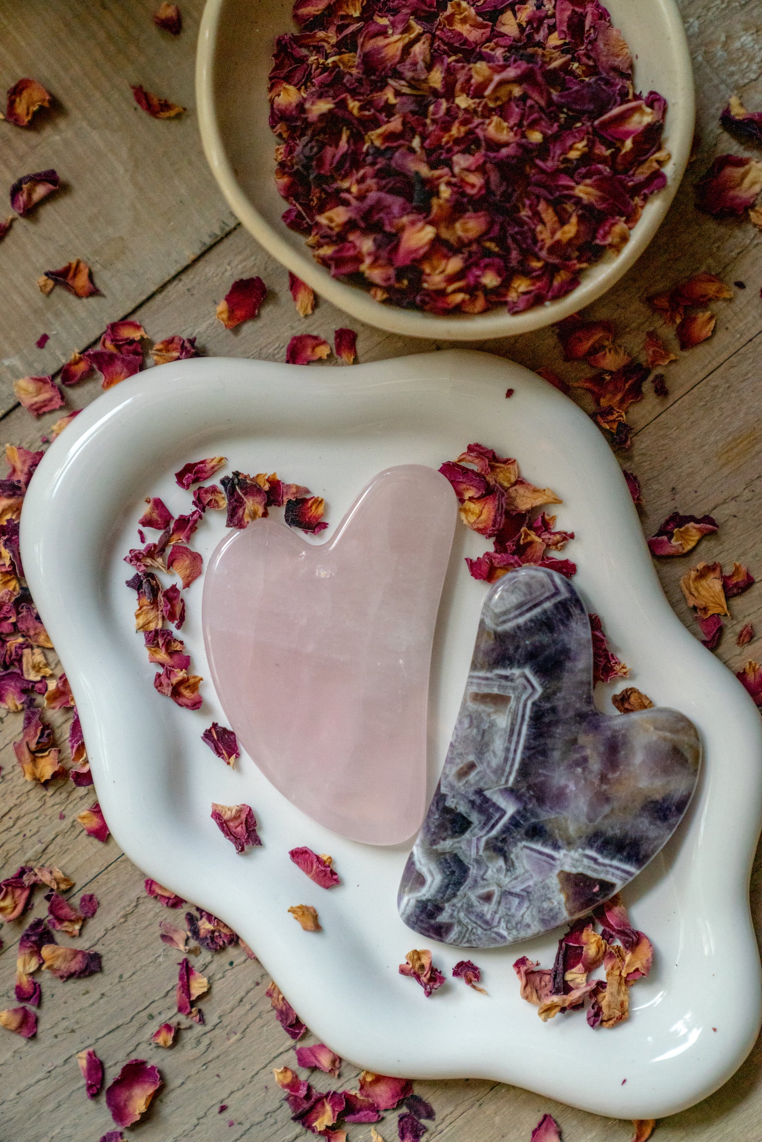 ROSE QUARTZ GUA SHA | Hand Carved