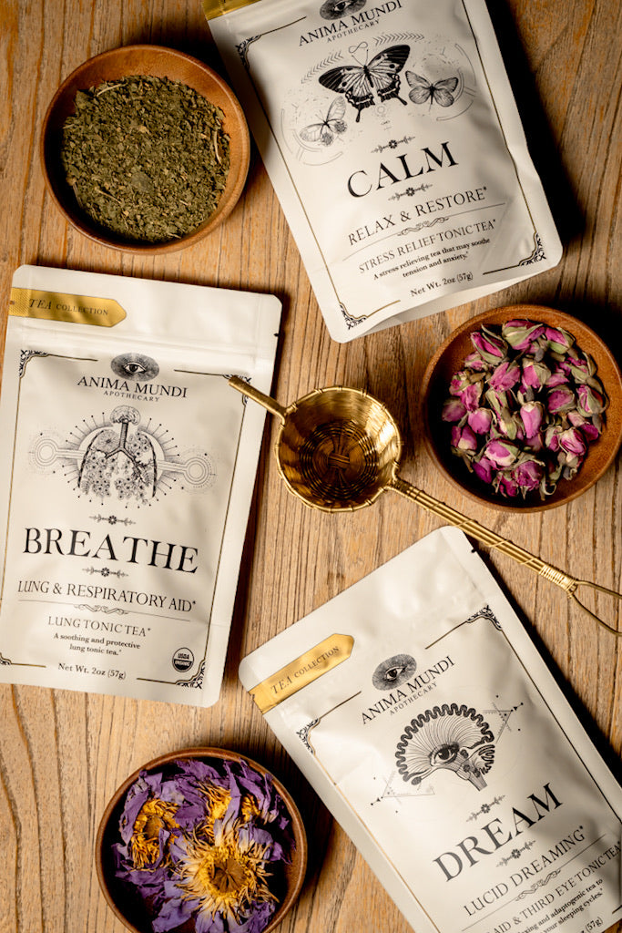 Three Teas + Brass Strainer | BUNDLE