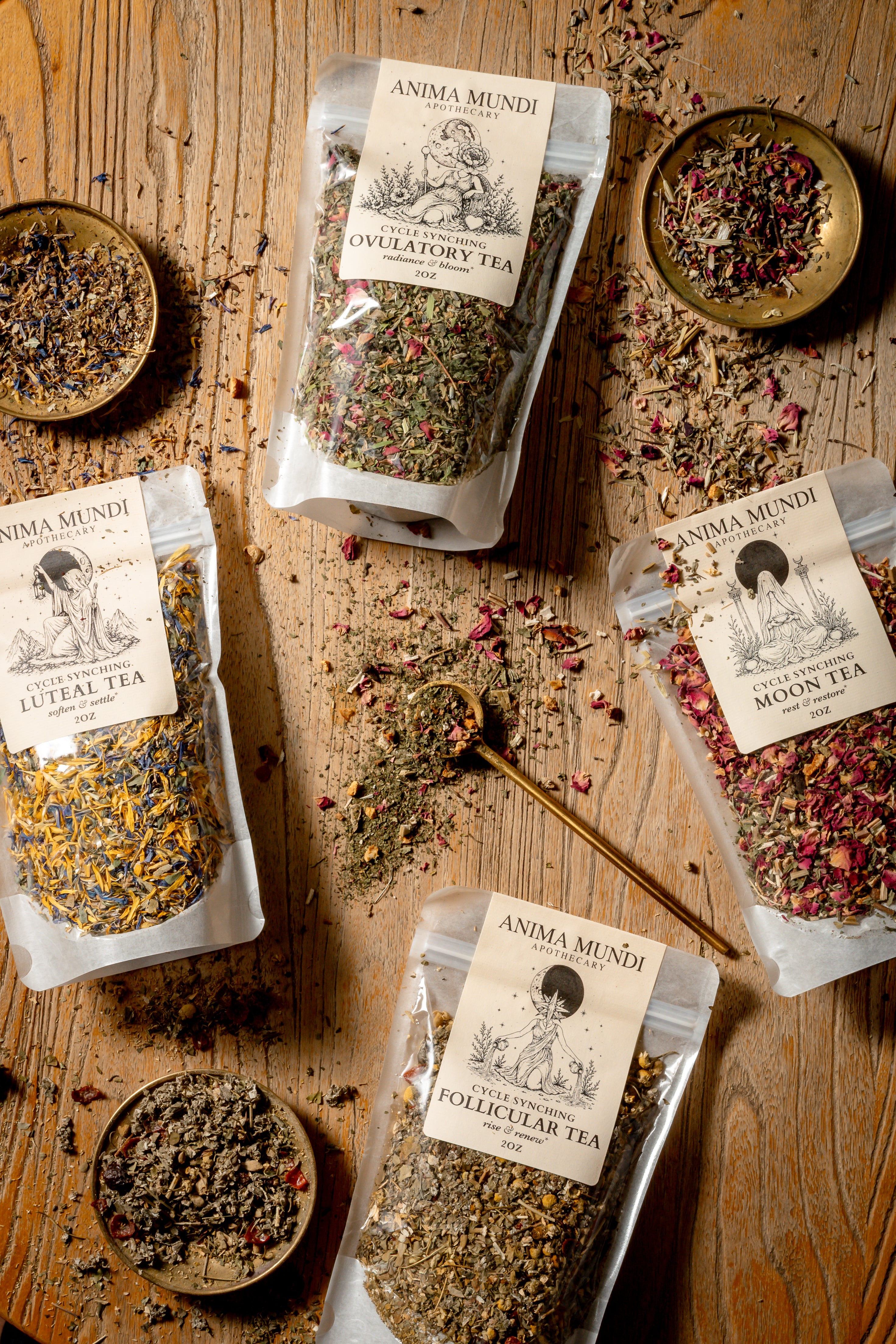 The Menstrual Cycle Tea Kit | Four Teas for Every Phase of Your Cycle