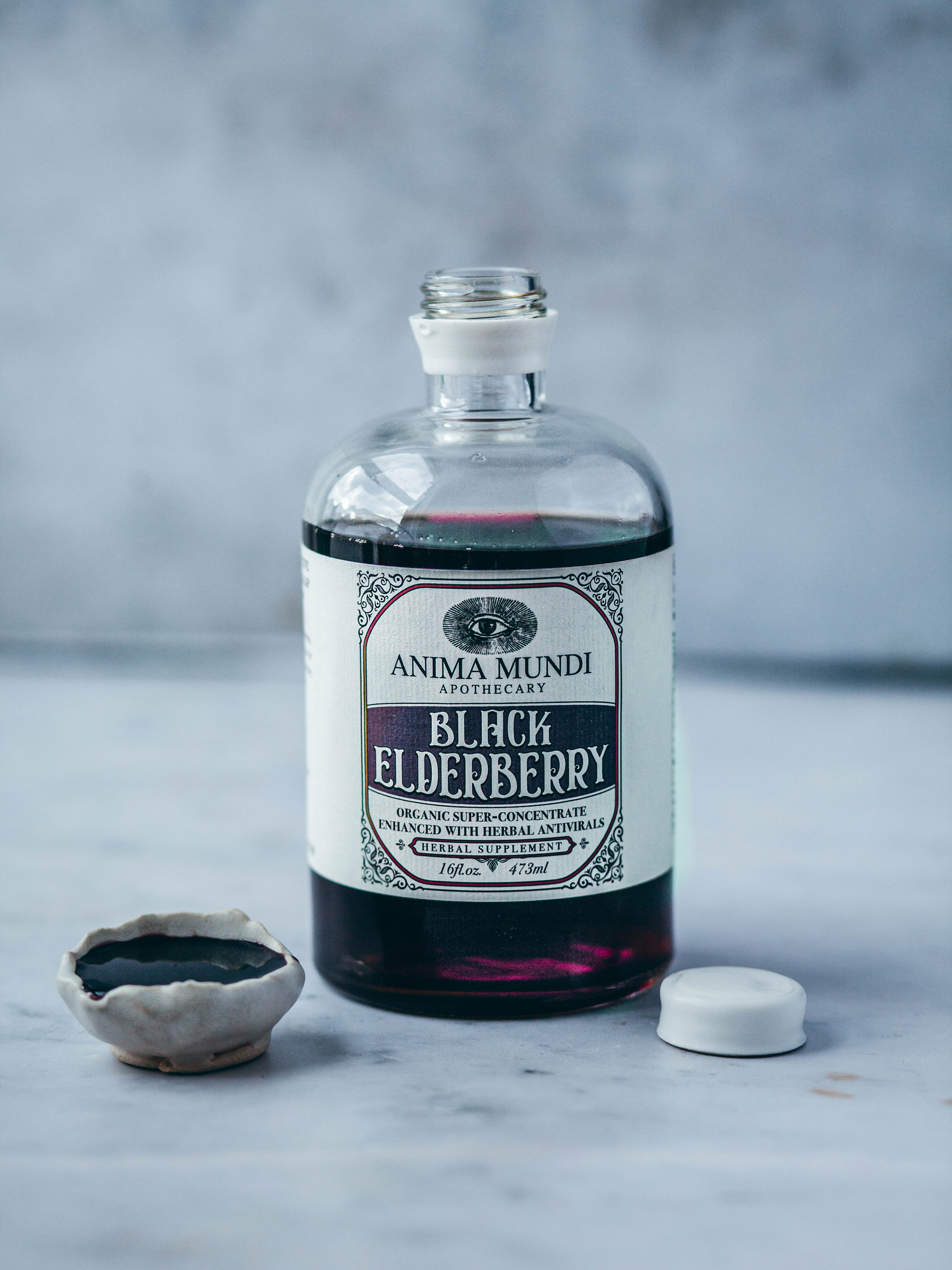 BLACK ELDERBERRY Elixir | Botanical Mushroom Syrup