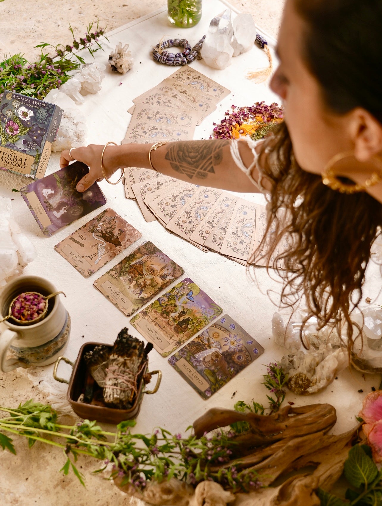 HERBAL ASTROLOGY Oracle | 55-Card Deck + Guidebook