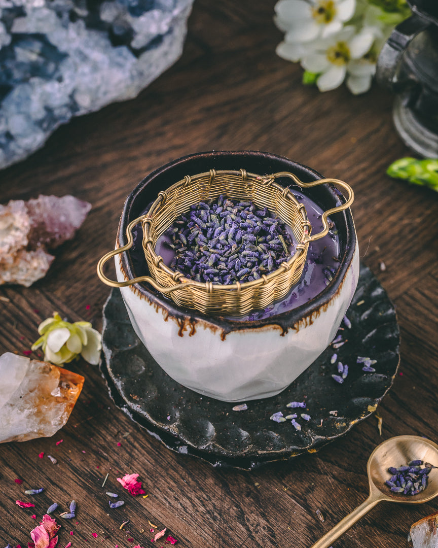 WOVEN BRASS | Large Tea Strainer