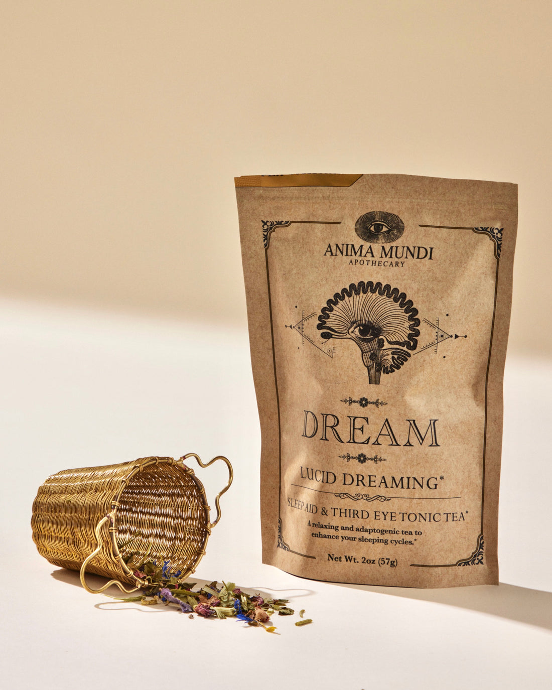 Dream Tea + Brass Strainer | BUNDLE