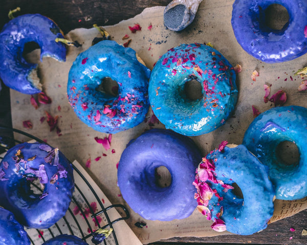BLUE BUTTERFLY PEA Donuts