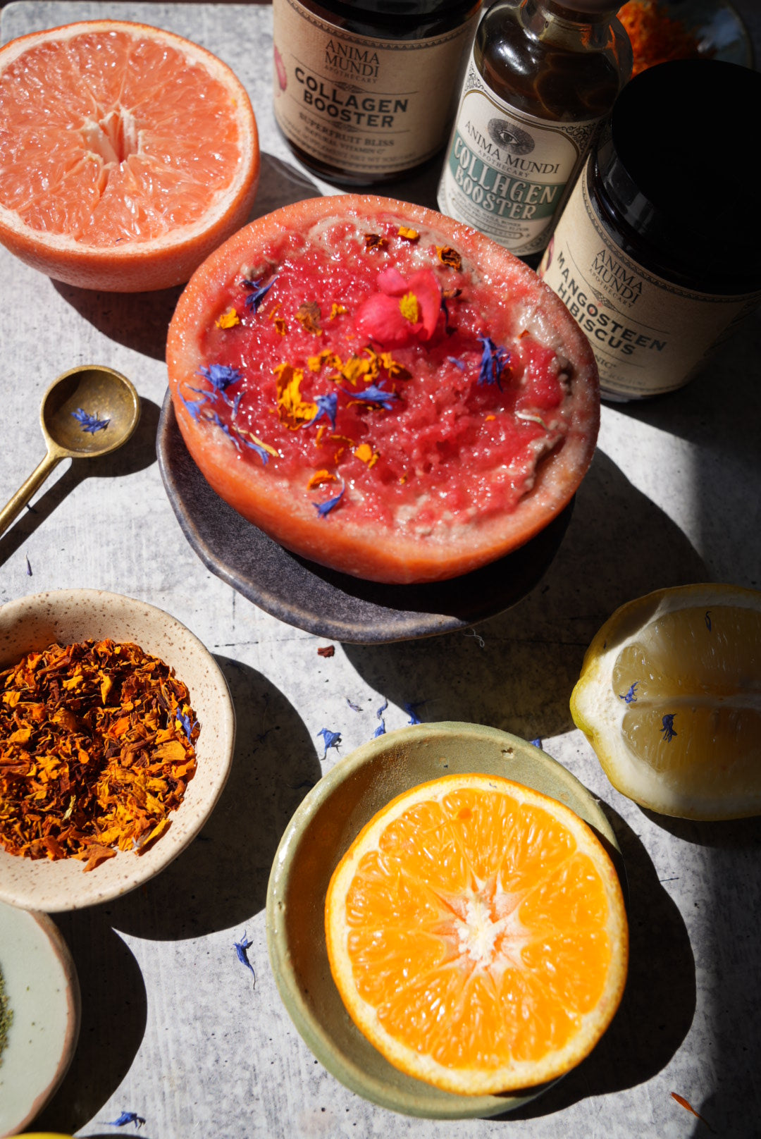 COLLAGEN-BOOSTING CITRUS Possets (Vegan) with Shaved Watermelon