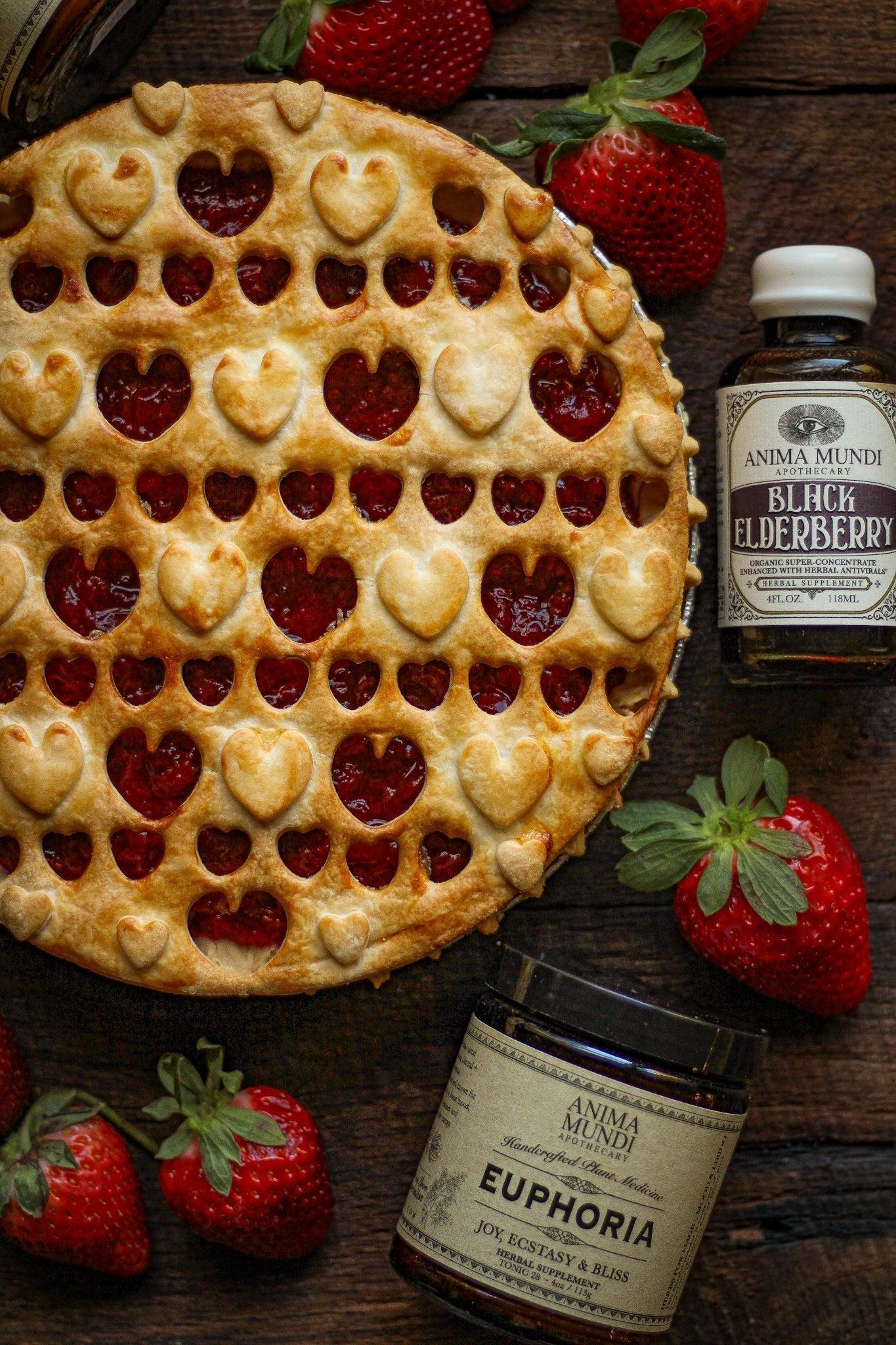 LOVE POTION PIE with Rose, Euphoria, and Black Elderberry