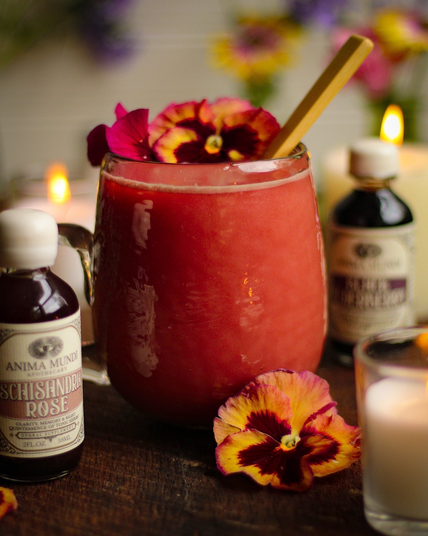 Tart Cherry Moon Milk for Sleep - with Schisandra Rose + Elderberry