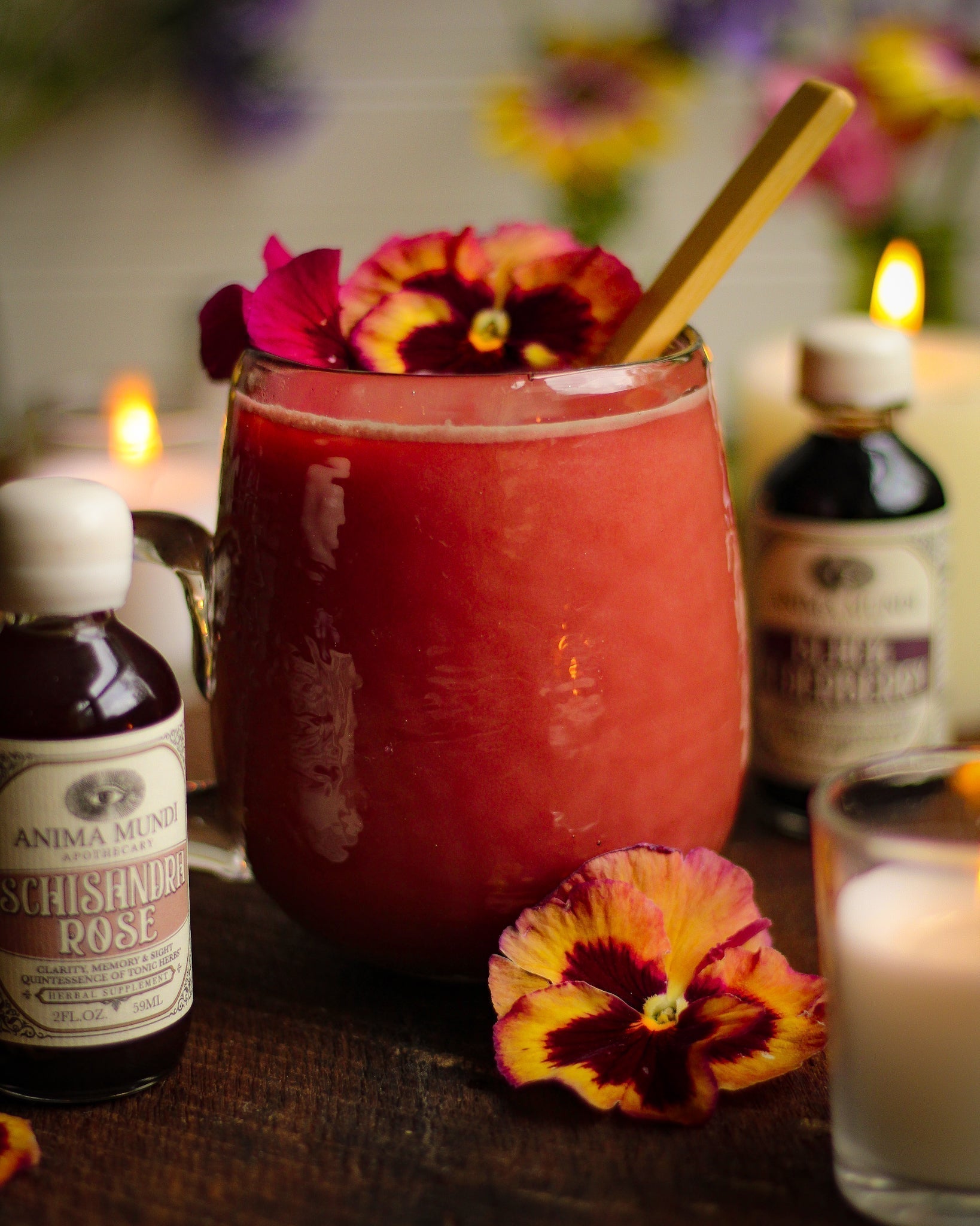 Tart Cherry Moon Milk for Sleep - with Schisandra Rose + Elderberry