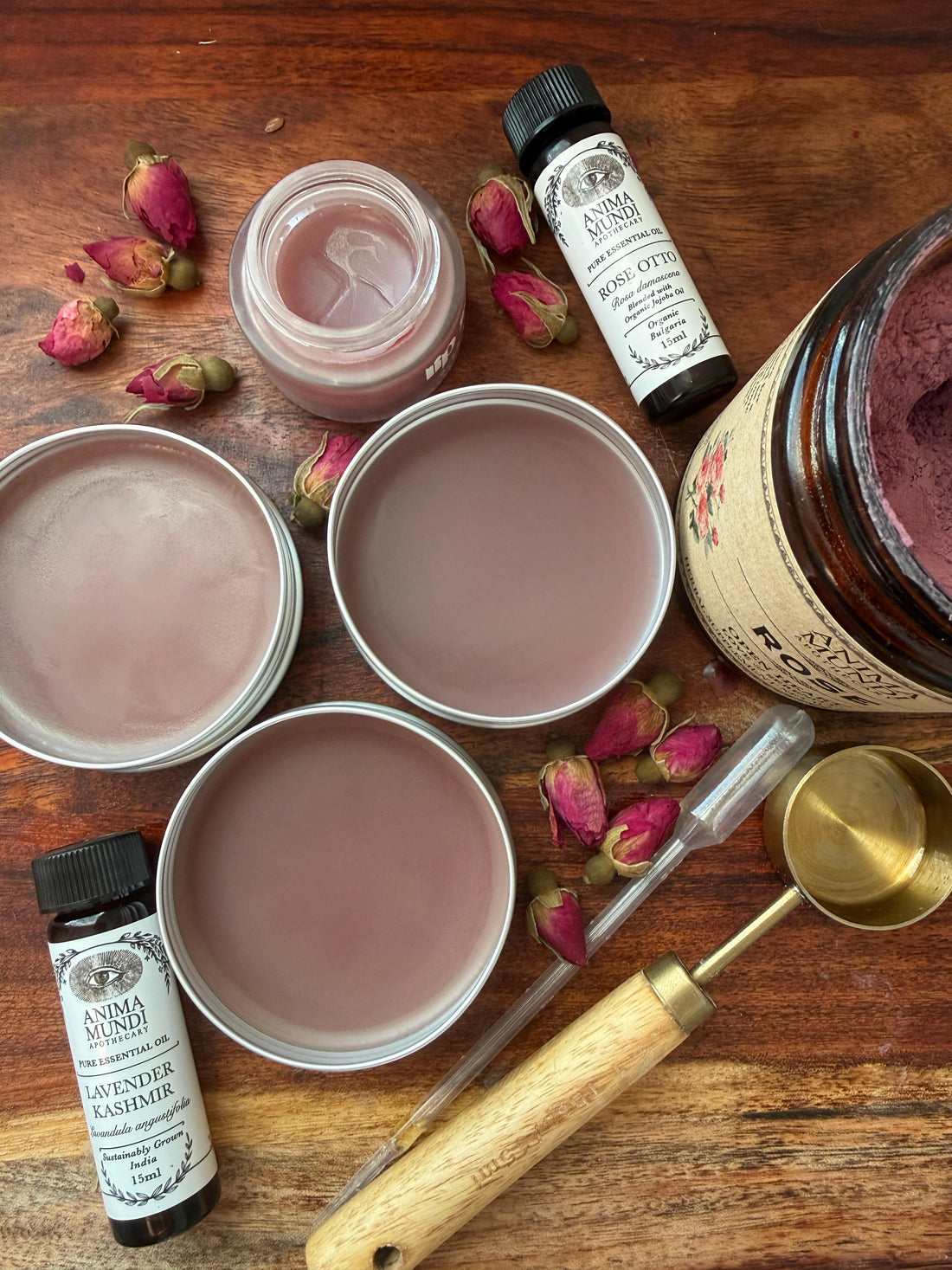 DIY Rose Lip Balm with Jojoba Oil & Essential Oils