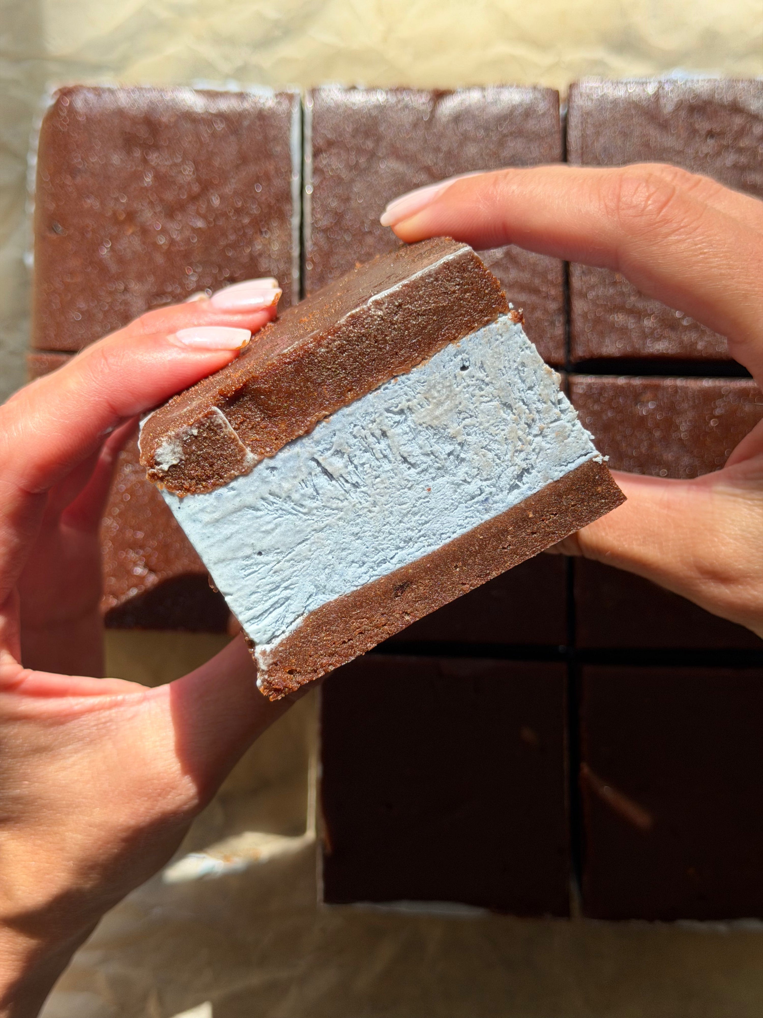 Butterfly Pea Ice Cream Sandwich