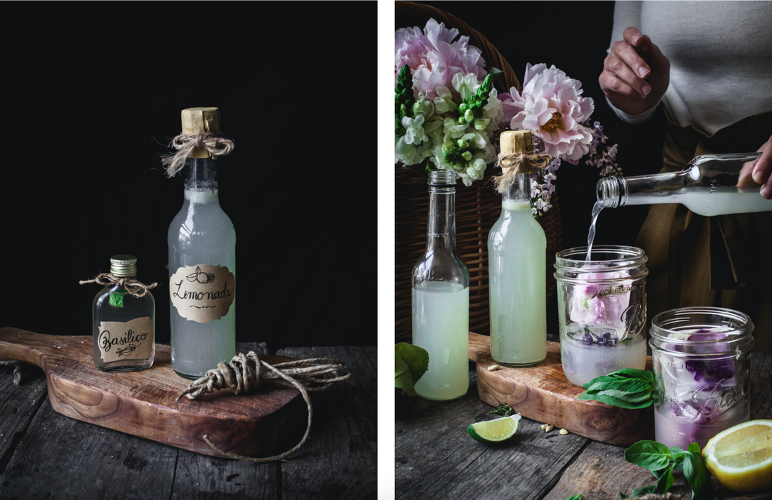 CLEANSING LEMONADE with Basil Syrup and Chanca Piedra
