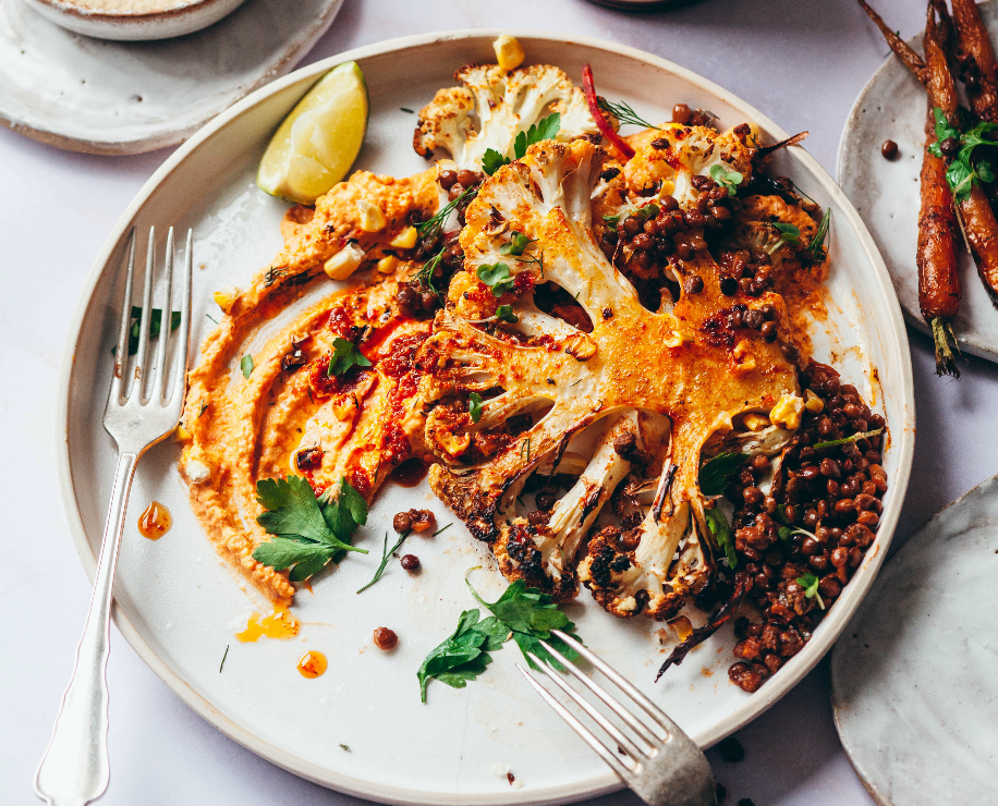 CAULIFLOWER STEAK & LEFTOVERS With Suma