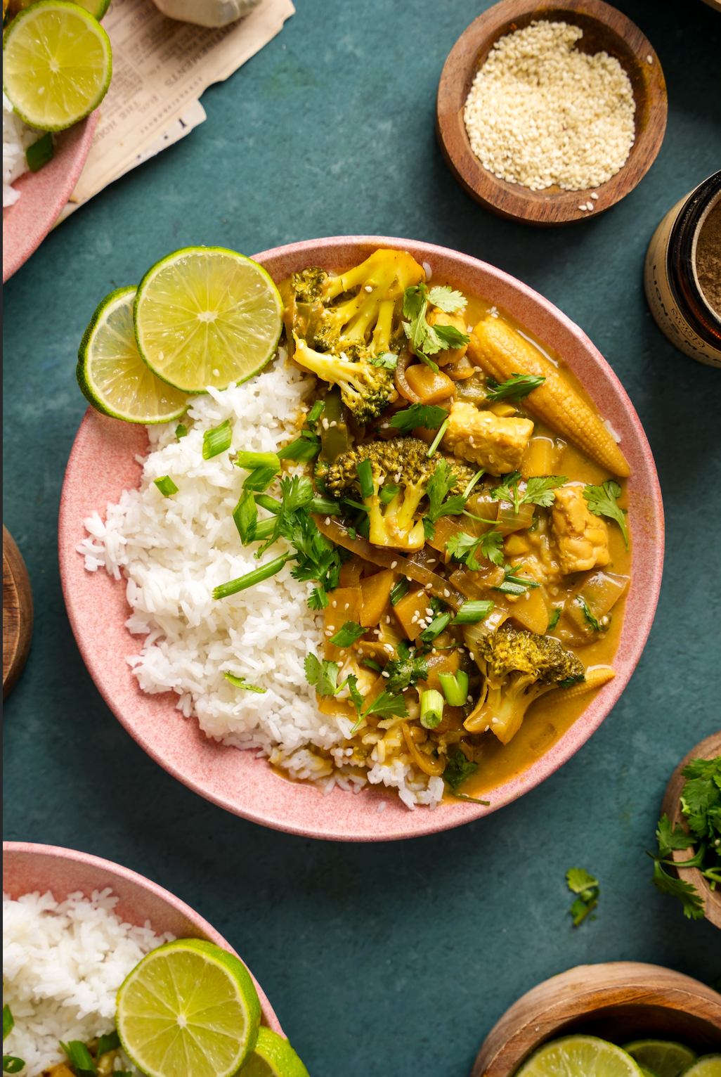 VEGAN YELLOW CURRY with Lion's Mane