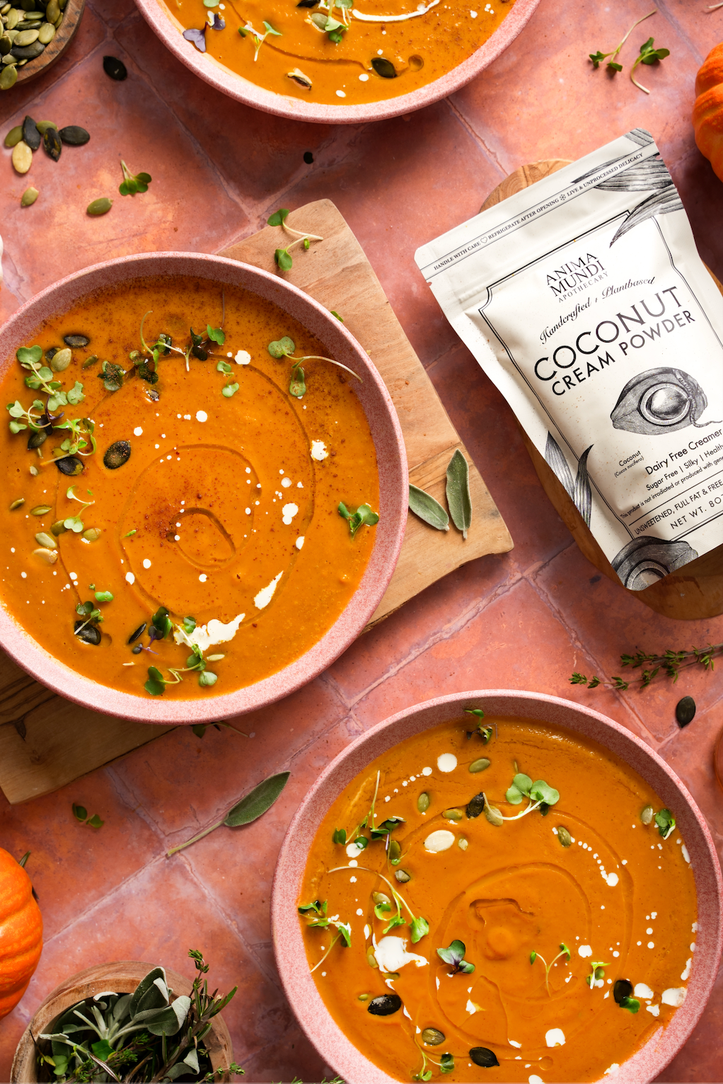 VEGAN PUMPKIN SOUP with Coconut Cream