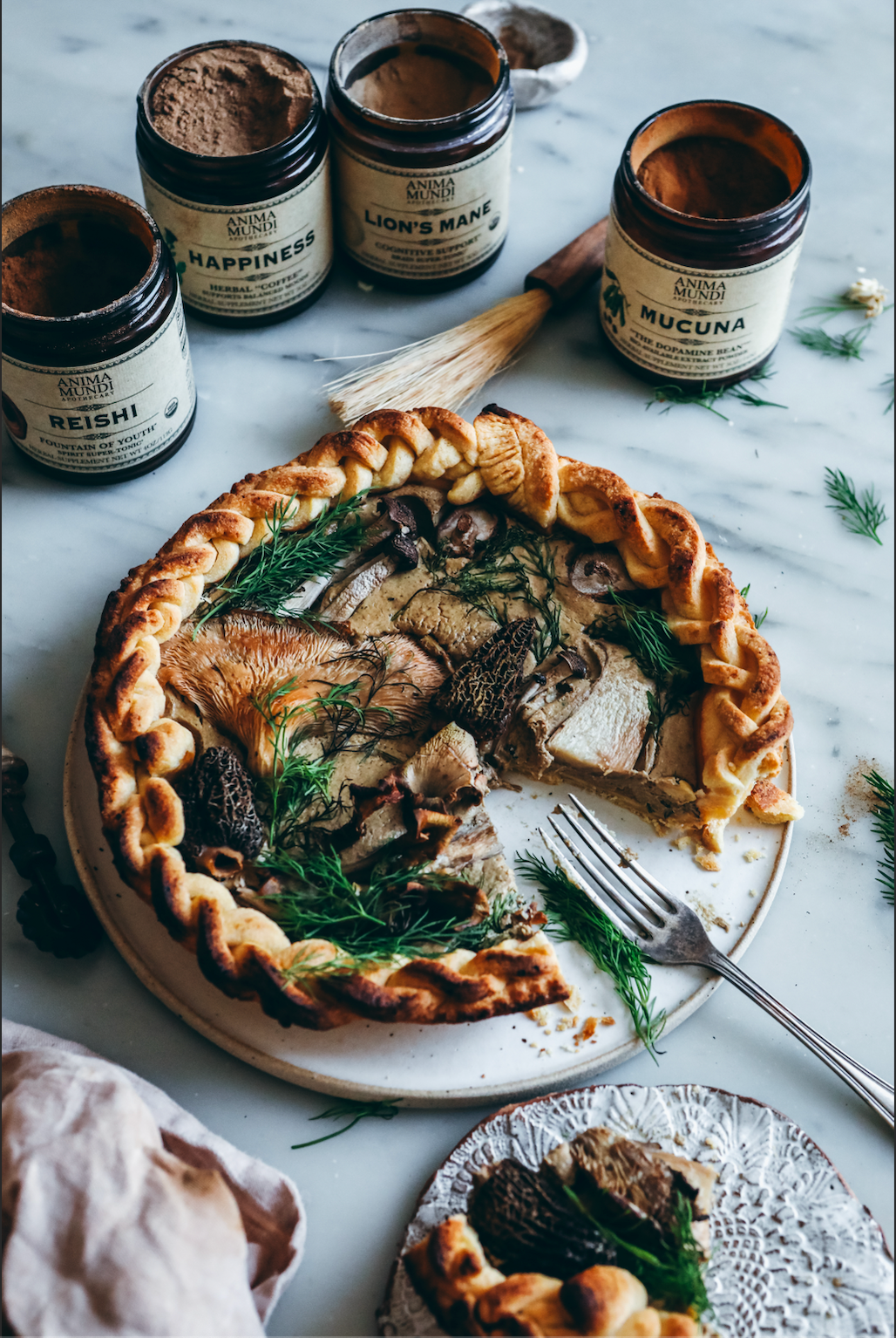 WILD MUSHROOM PIE with Adaptogens