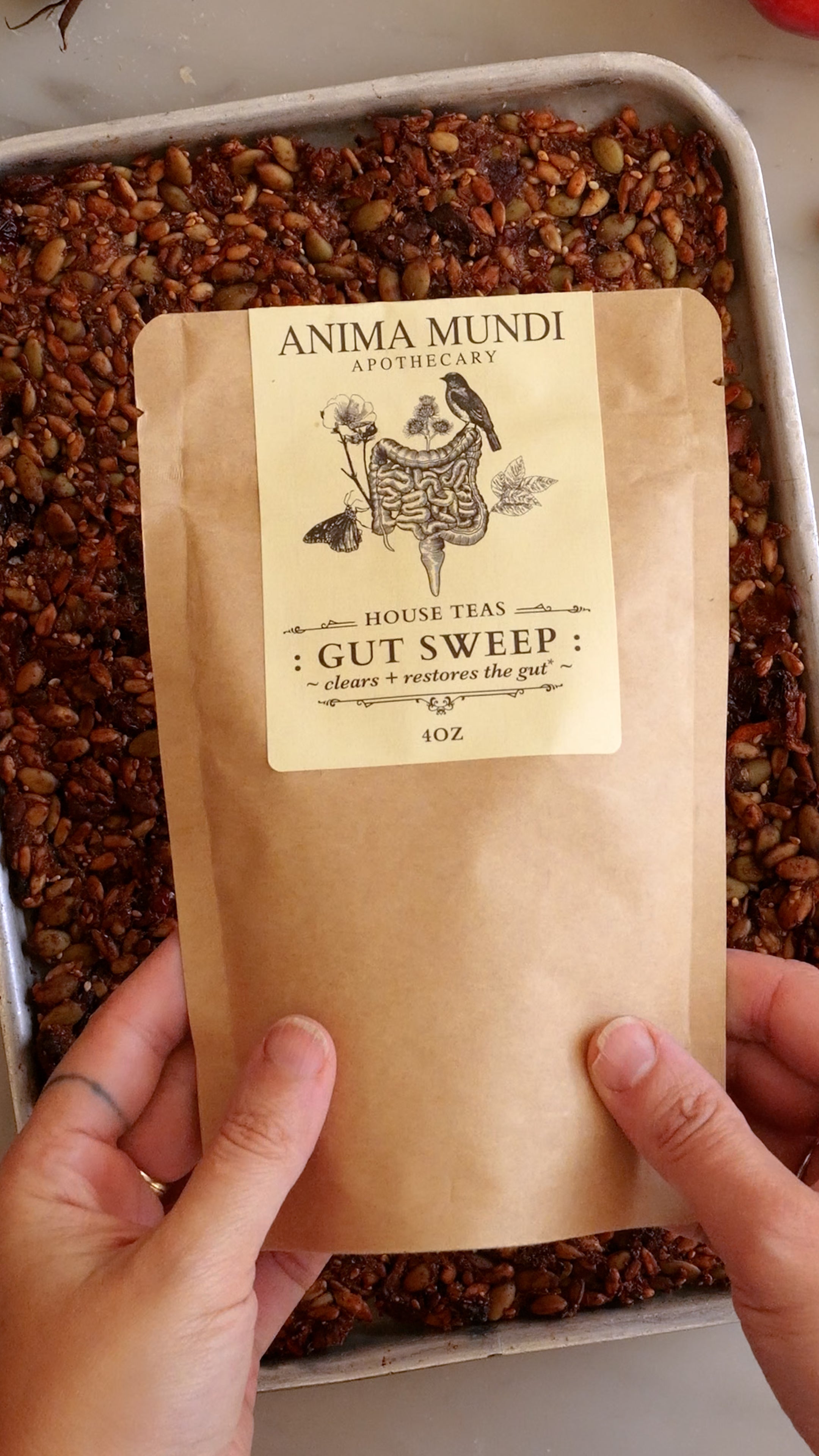 CARROT KETO CRACKERS with Adaptogens + Gut Sweep