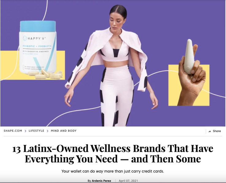 Shape Magazine - Latinx Owned Wellness Brands