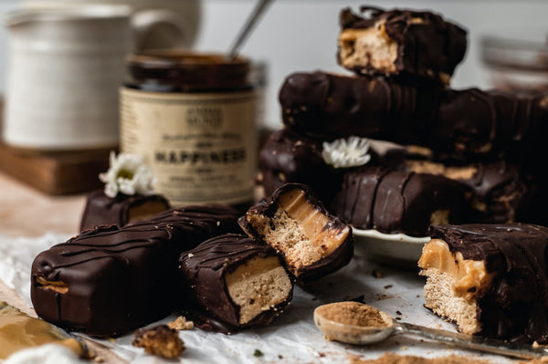 ADAPTOGENIC TWIX BARS with Happiness Powder, our New Mood Booster