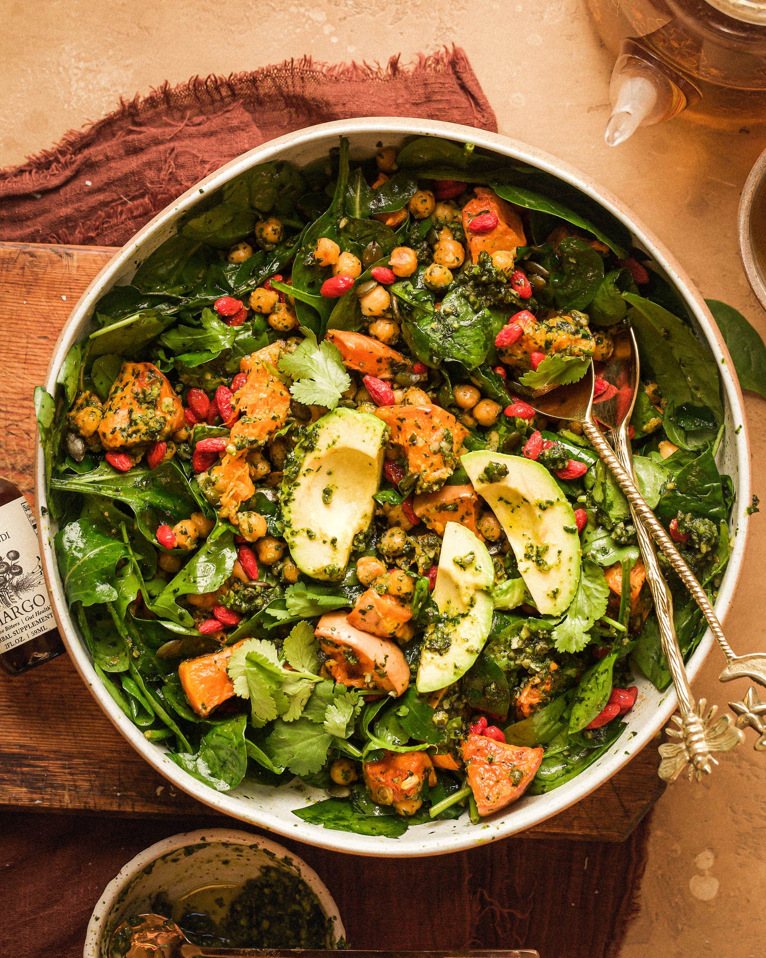 PUMPKIN-CHICKPEA "Para-Herb Defense" Salad