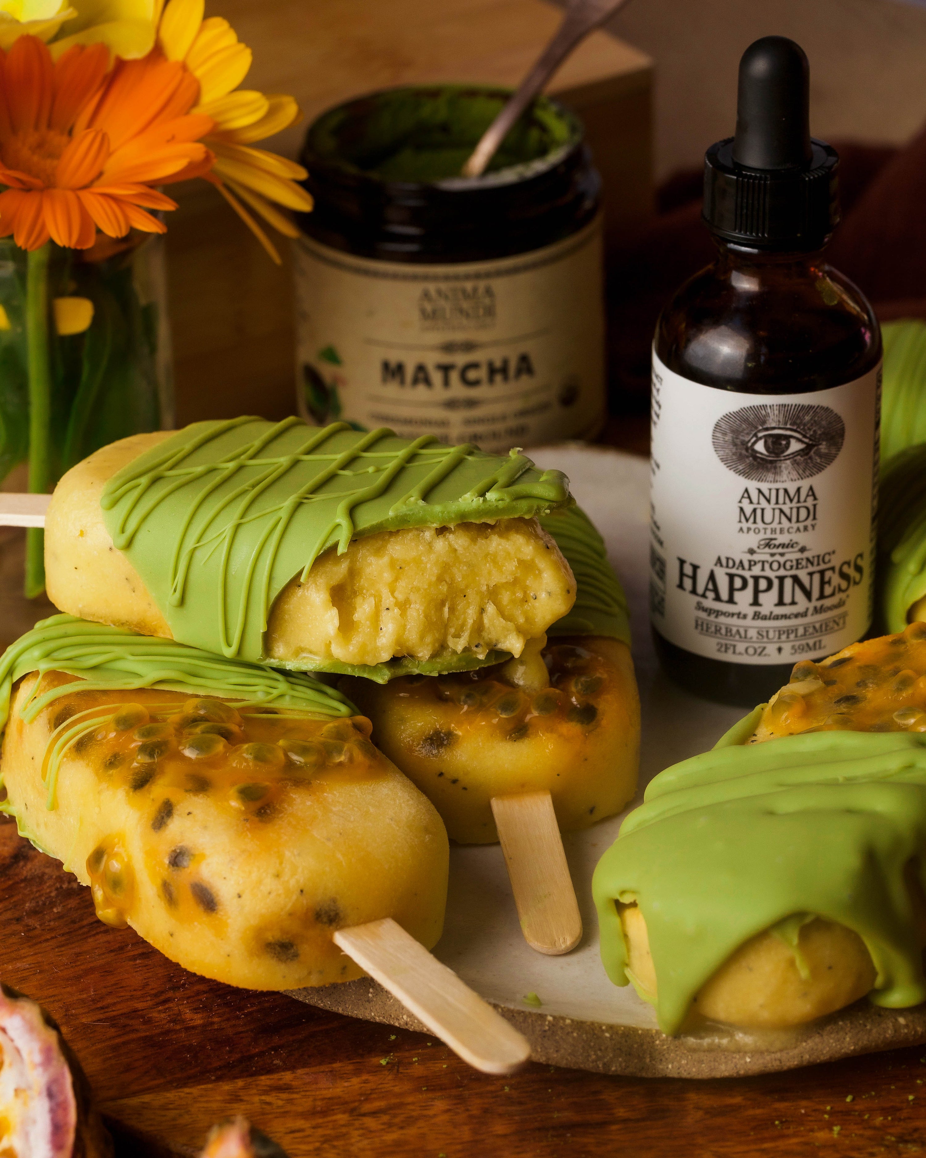 PASSION FRUIT MATCHA Popsicles