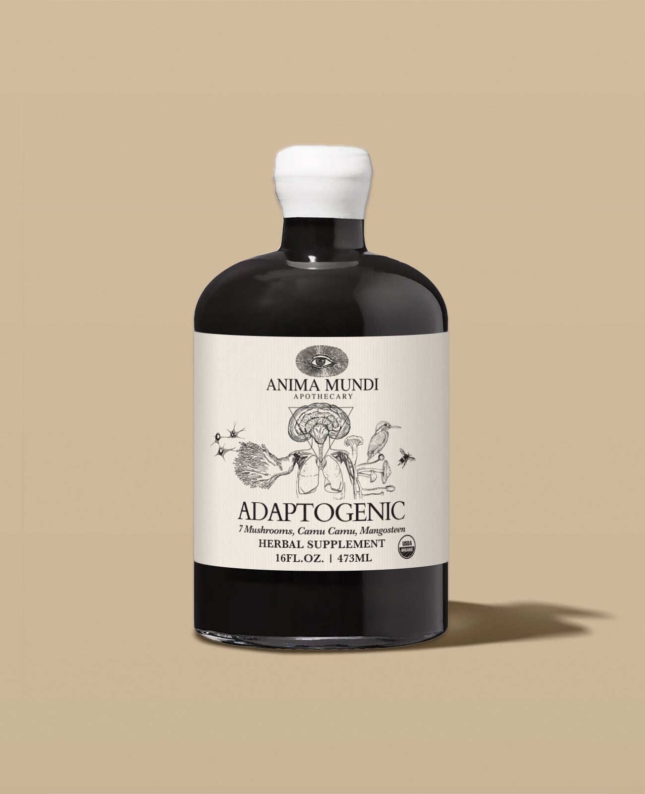 ADAPTOGENIC Tonic | 7 Mushrooms, Camu Camu, Mangosteen