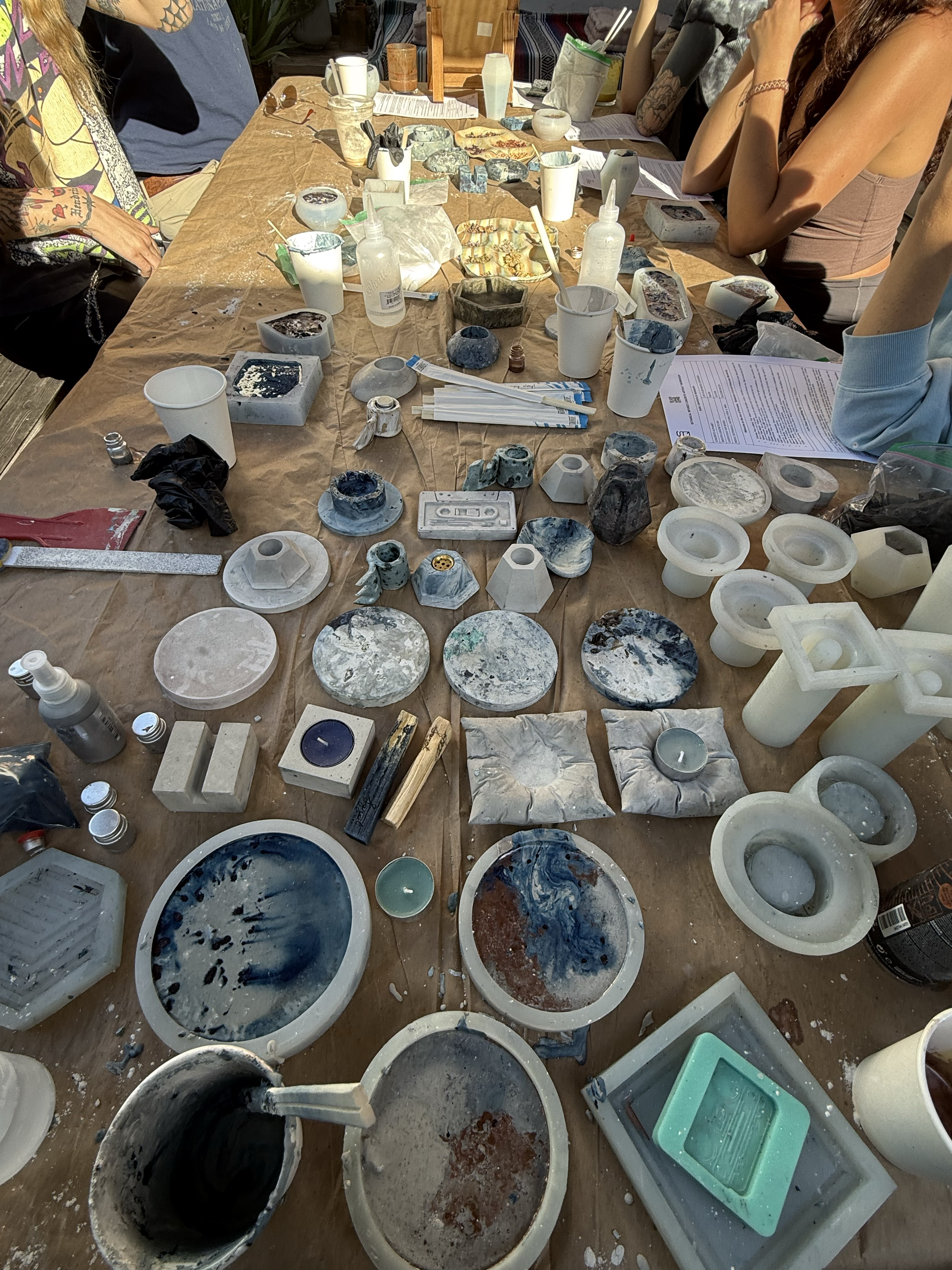 Casting Concrete Artifacts: Intentional Pillow Talk &amp; Coasters Edition