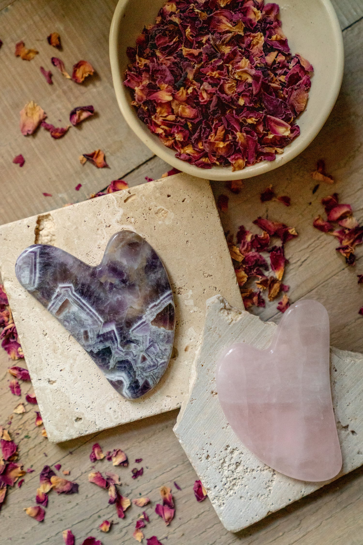 ROSE QUARTZ GUA SHA | Hand Carved