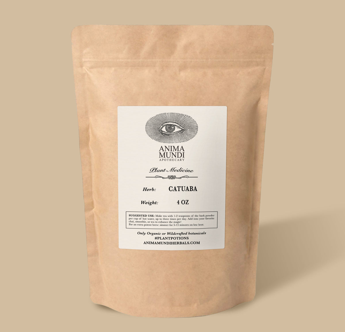 Catuaba Bark Powder for Vitality & Mood Support | Anima Mundi – Anima ...