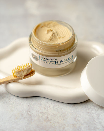 TOOTH POLISH | Herbal Clay, Activated with Myrrh + Neem