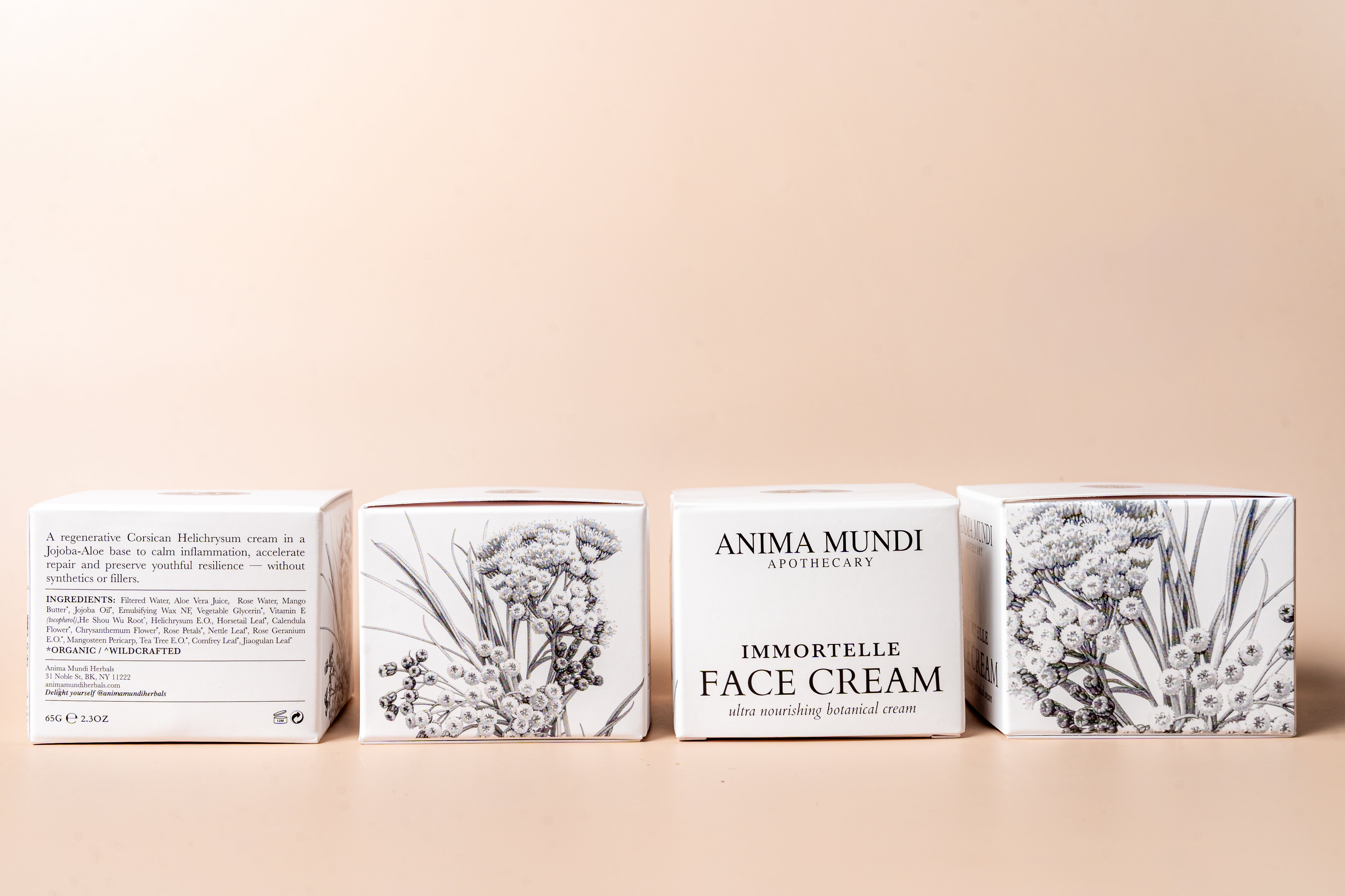 Immortelle Face Cream Hydrating Botanical Moisturizer for Skin