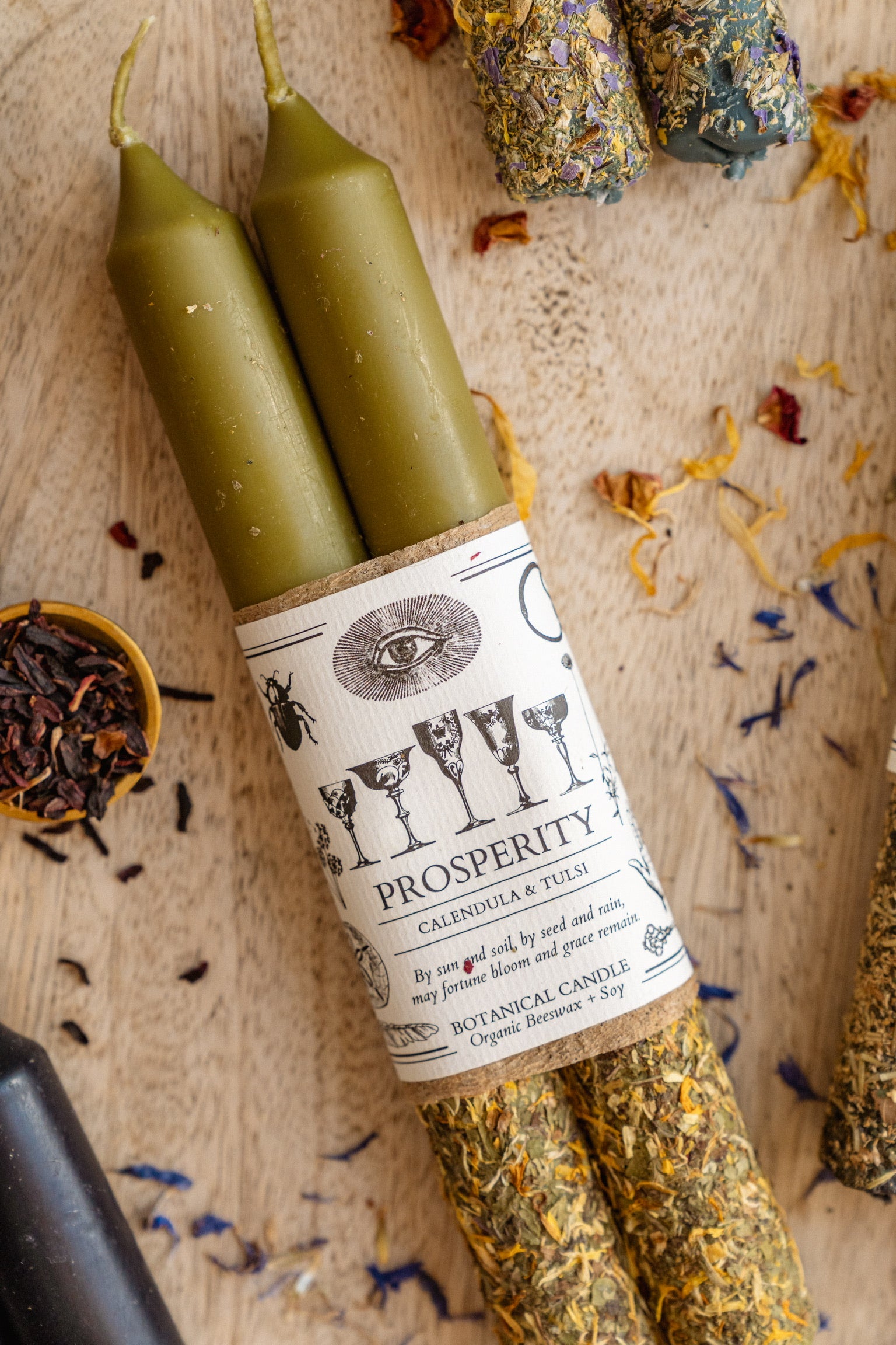 Prosperity Ritual Candle for Abundance, Manifestation & Energetic