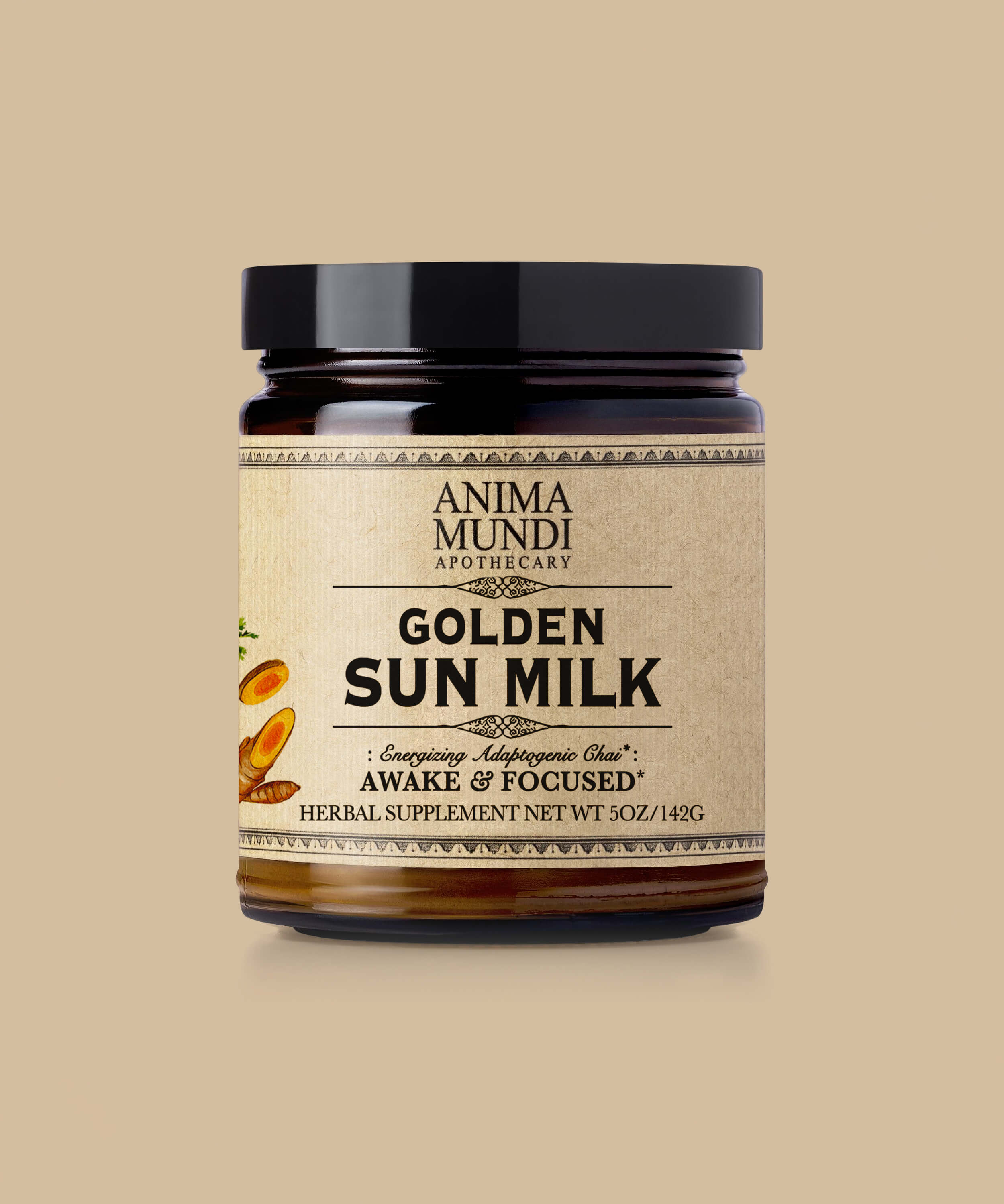 GOLDEN SUN MILK | Energizing Adaptogenic Chai