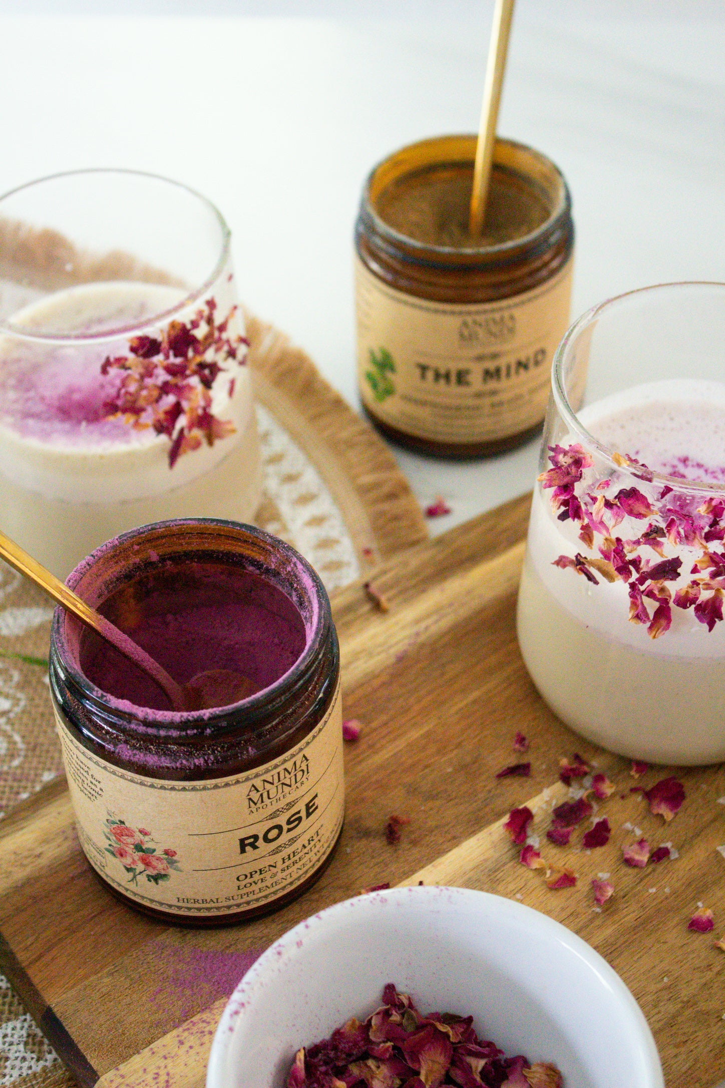 Rose Powder for Heart Wellness, Beauty & Emotional Balance | Anima