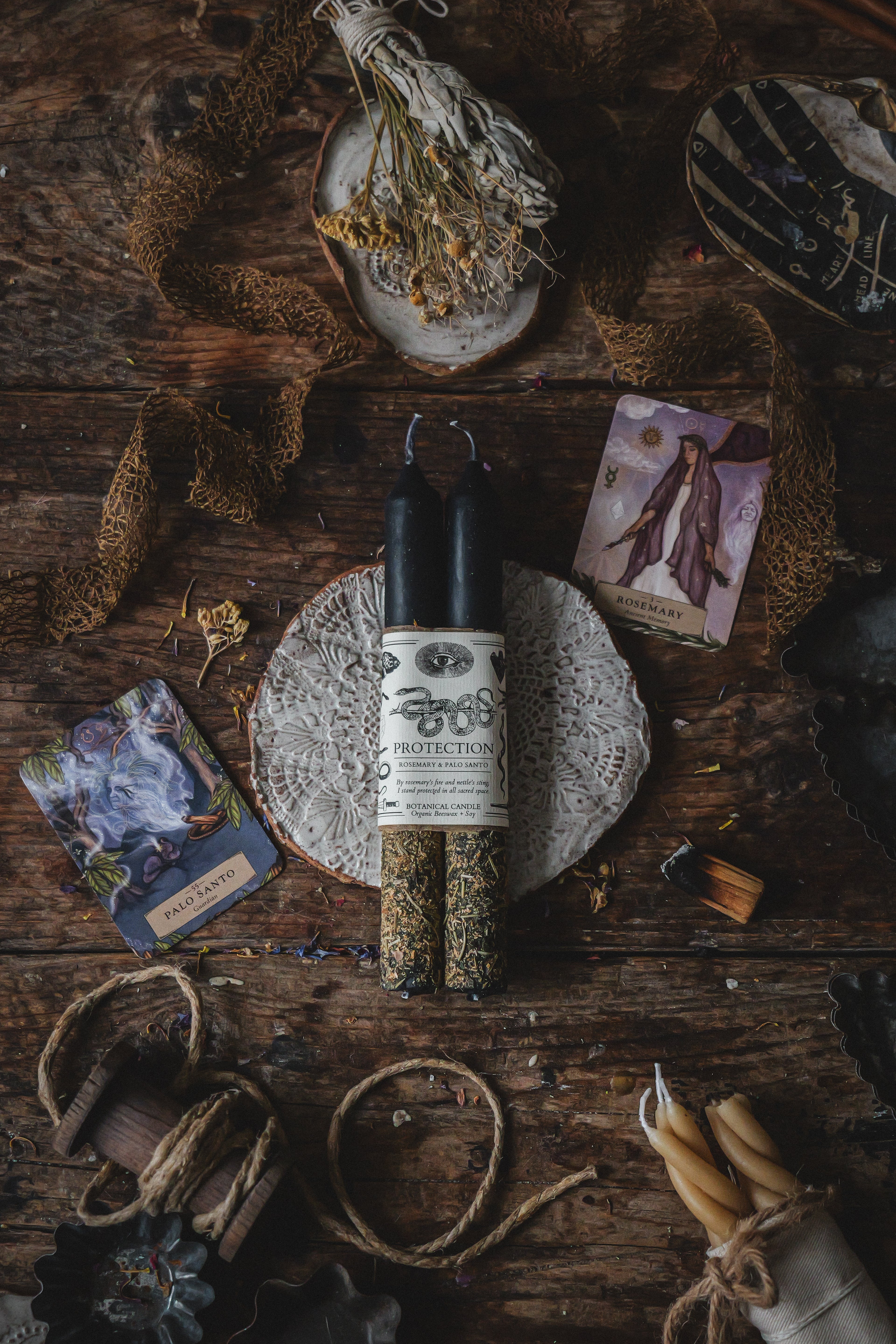 PROTECTION RITUAL CANDLE | Shadow Shield + Transmutation