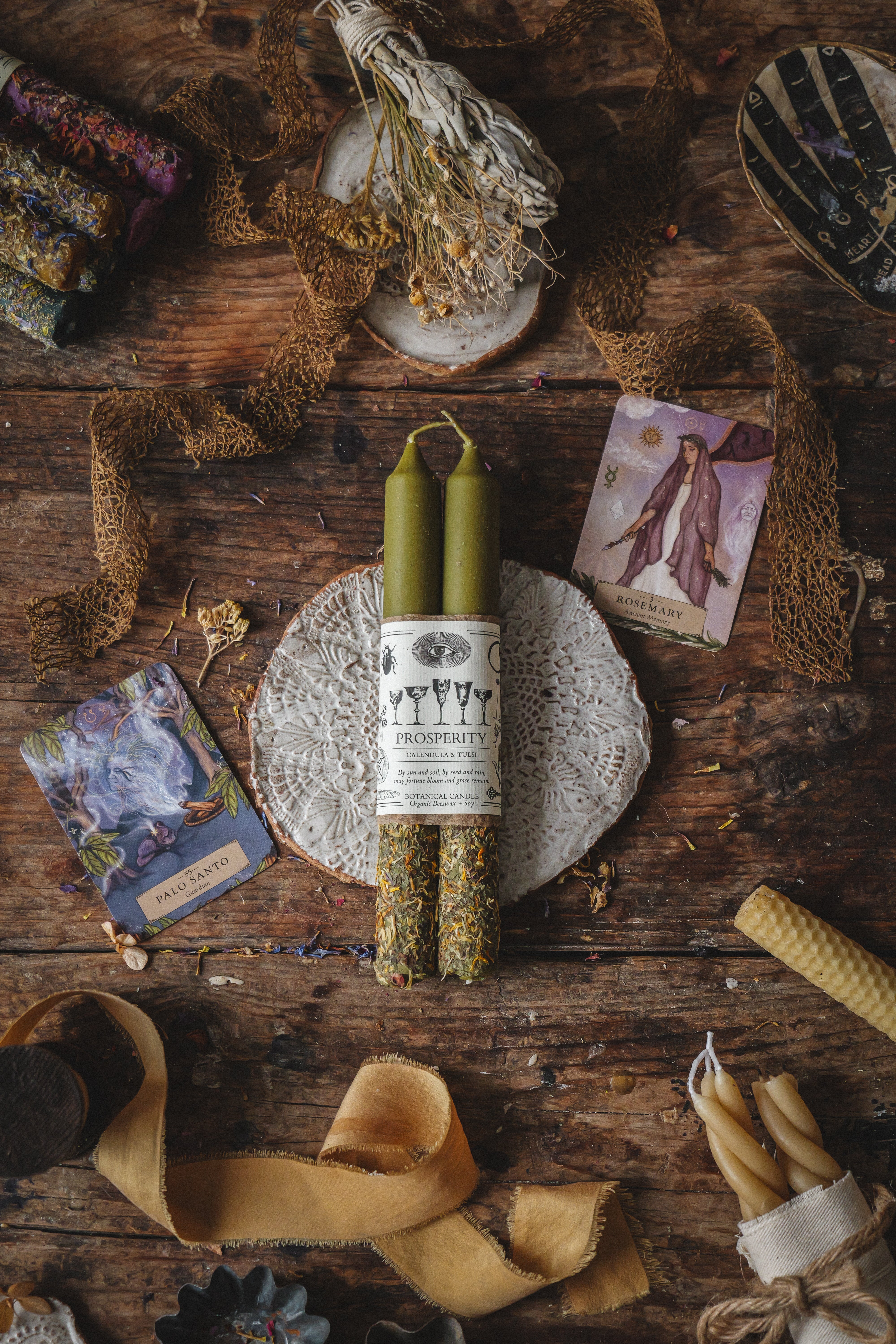 Prosperity Ritual Candle for Abundance, Manifestation & Energetic