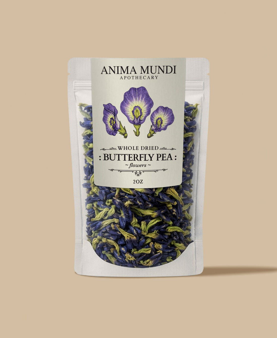 WHOLE BUTTERFLY PEA FLOWERS | Organic Blue Healer*
