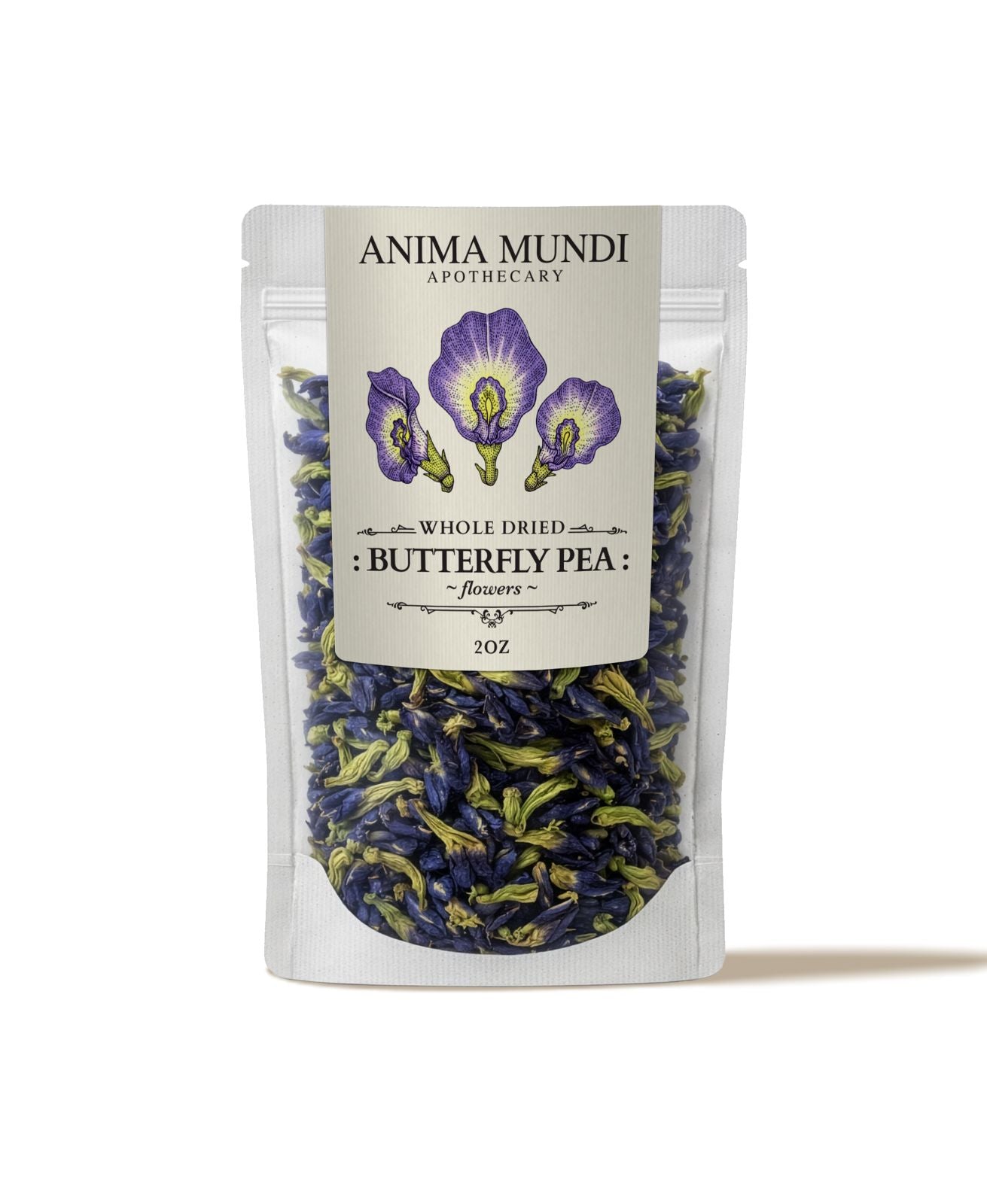 WHOLE BUTTERFLY PEA FLOWERS | Organic Blue Healer*