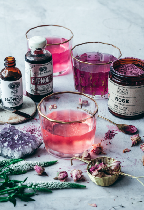 Anima Mundi Rose Petal Powder - 100% Organic Rose Powder for Teas, Lattes,  Smoothies & More - Natural Formula to Support Positive Mood (2.5oz / 71g)